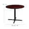 Flash Furniture Round 35.5" W, 35.5" L, 30" H, Laminate Top, Red GC-M-BLK-15-MHG-GG - alternate 10